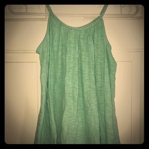 Turquoise girls tank top
